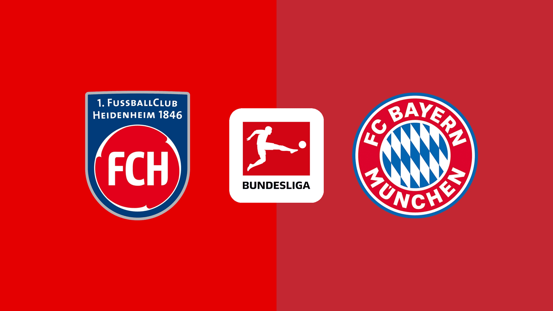 Logo 1. FC Heidenheim 1846 vs FC Bayern Munich dalam pertandingan Bundesliga Jerman