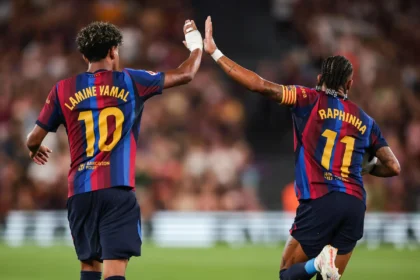 selebrasi gol barcelona atas rayo vallecano